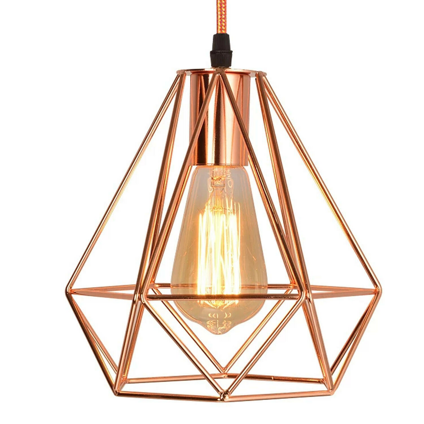 Rose Gold Industrial Metal Ceiling Hanging Pendant Light~1138