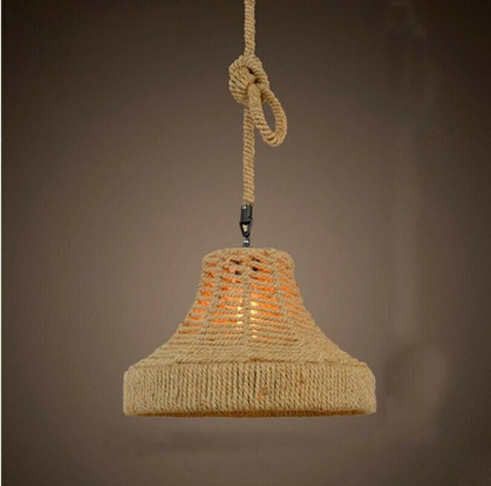Industrial Hemp Metal Ceiling Lamp Edison E27 Loft Retro Style~2713