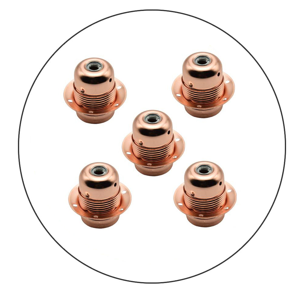 Rose Gold Ceiling Lamp Holder -E27 for Energy bulbs~2306