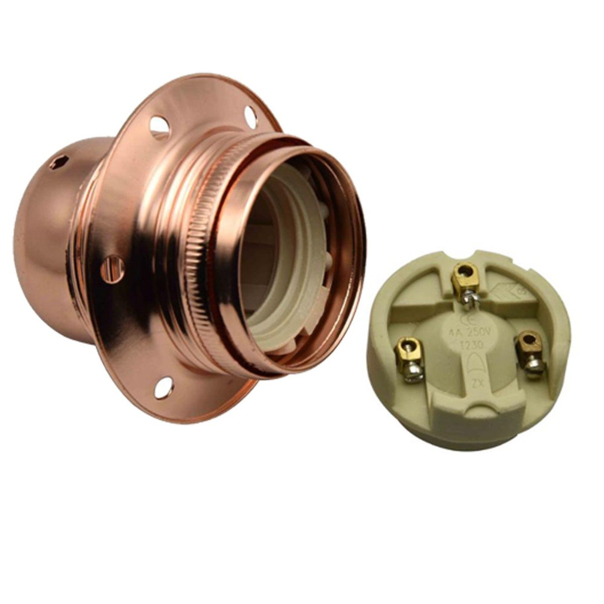 Rose Gold Ceiling Lamp Holder -E27 for Energy bulbs~2306
