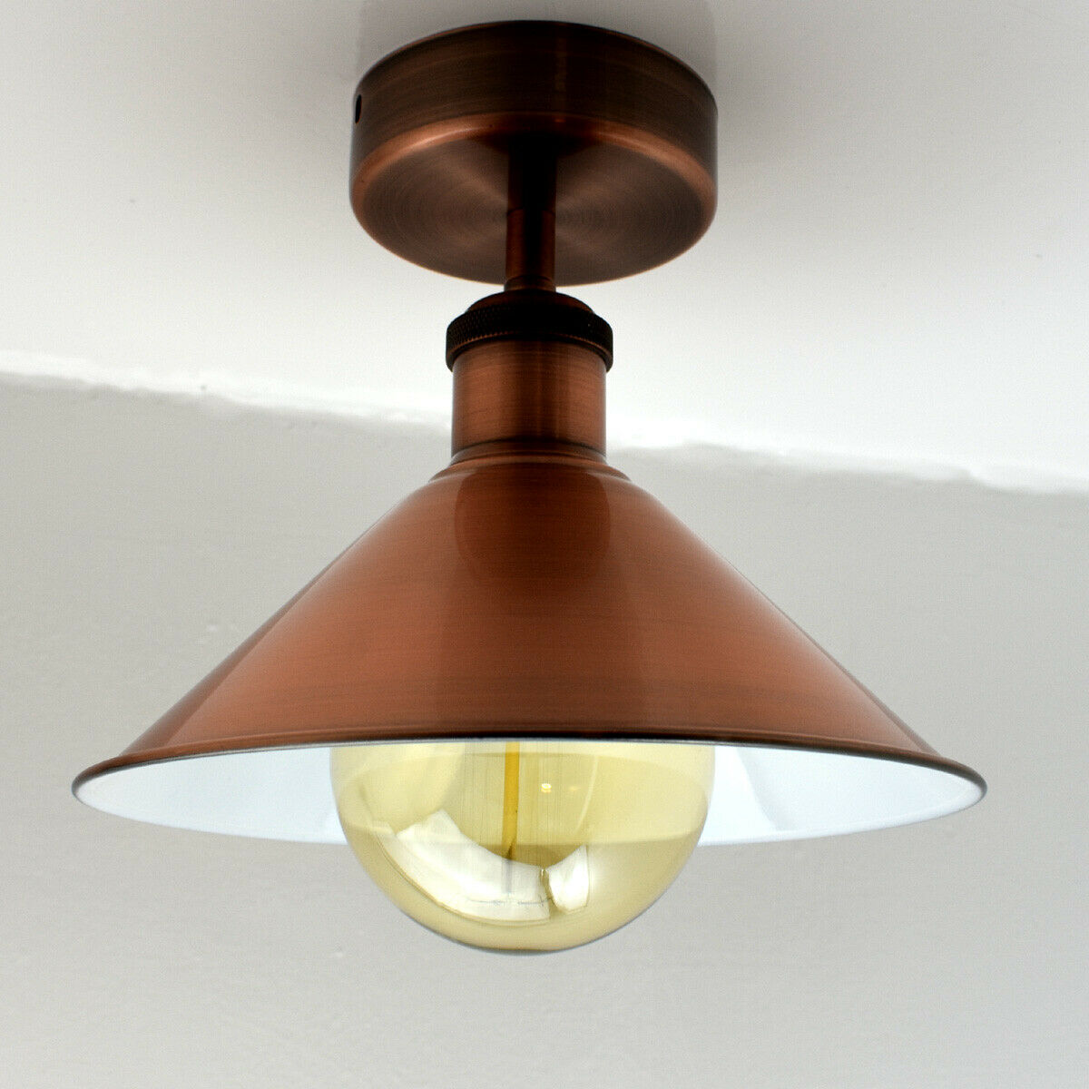 Vintage Industrial Ceiling Lights Retro Pendant Copper Shade Sconce Lamp~2601