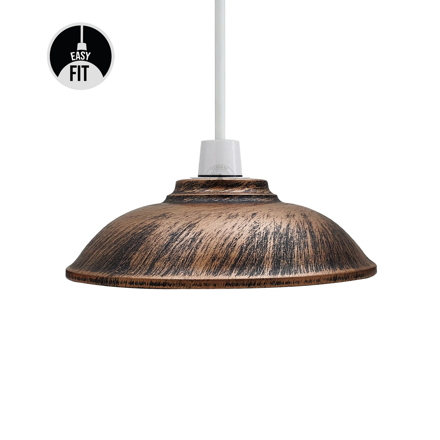 Pendant Light Shade Rustic Copper Easy to Fit ~1897