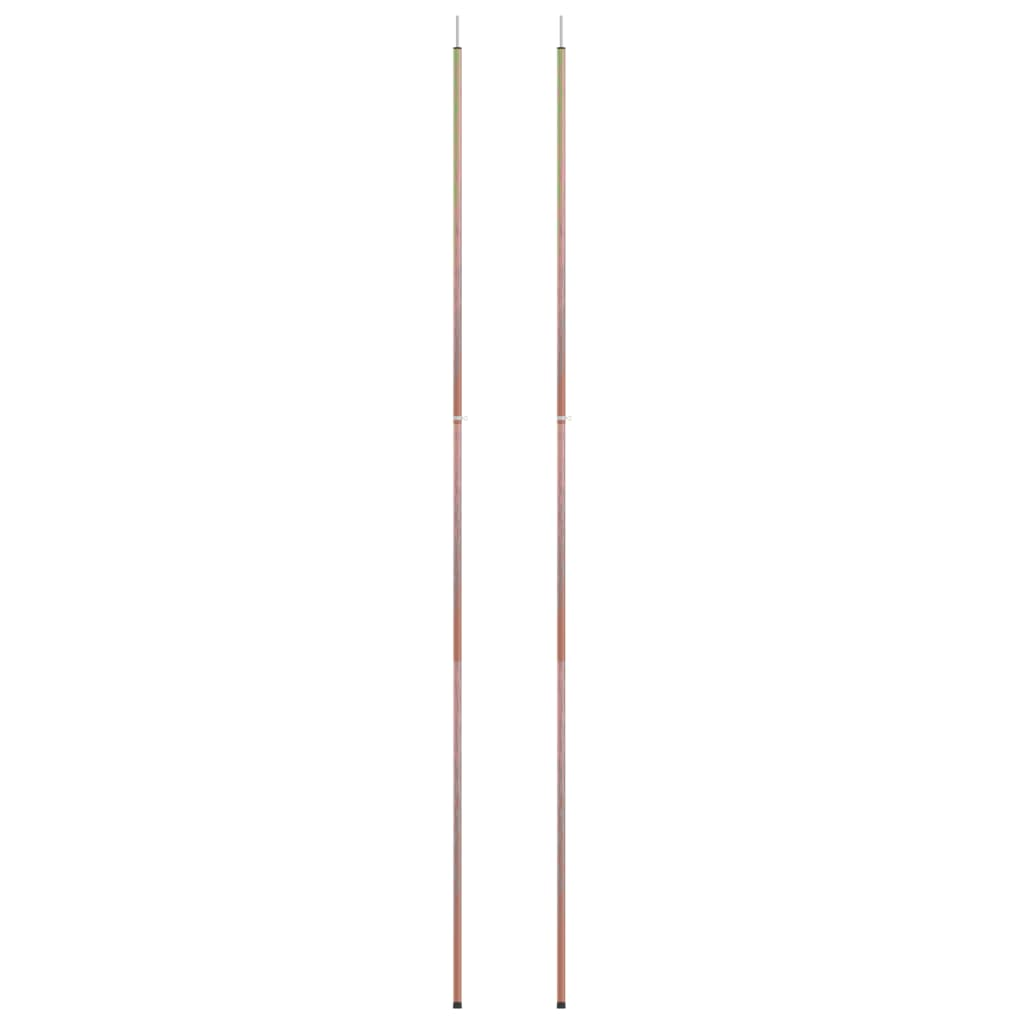 vidaXL Telescopic Tent Poles with Length of 170-255 cm 2 pcs Galvanised Steel