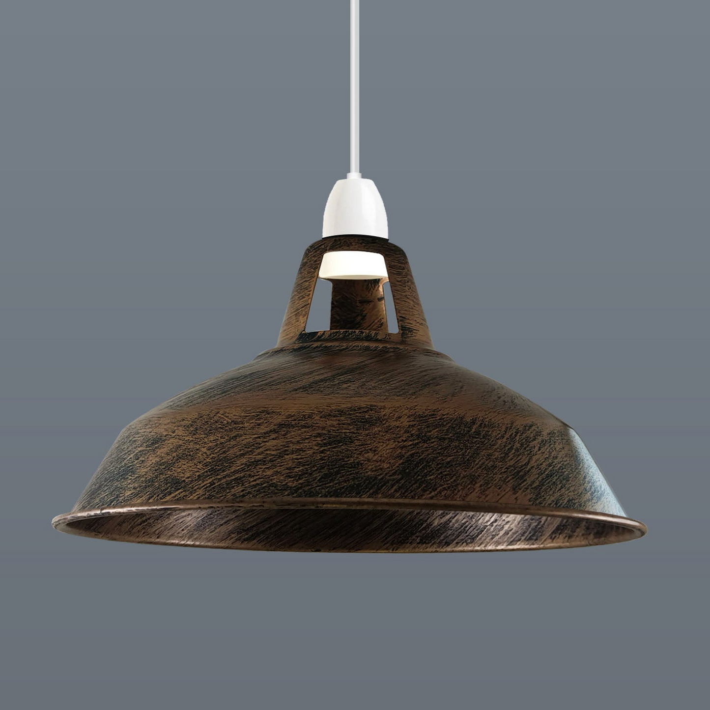 Metal Ceiling Vintage Industrial Loft Style Pendant Lighting Lampshade in Colour~1072