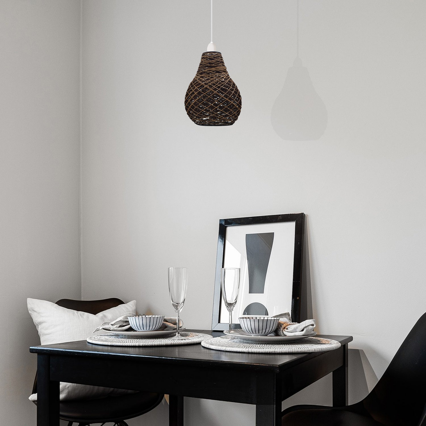 Best Rattan Ceiling Light Easy fit Lampshades~1969