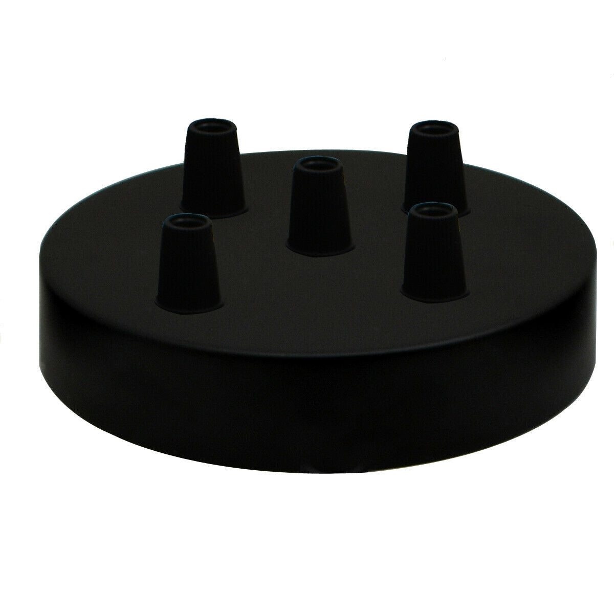 LEDSone industrial vintage 5 Outlet Black Metal Ceiling Rose 120x25mm~2779