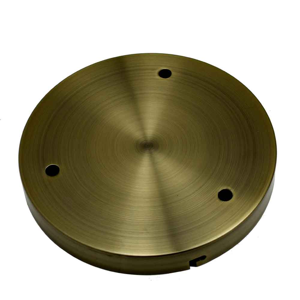 Multi outlet ceiling rose, 3-way outlet Green Brass~2926