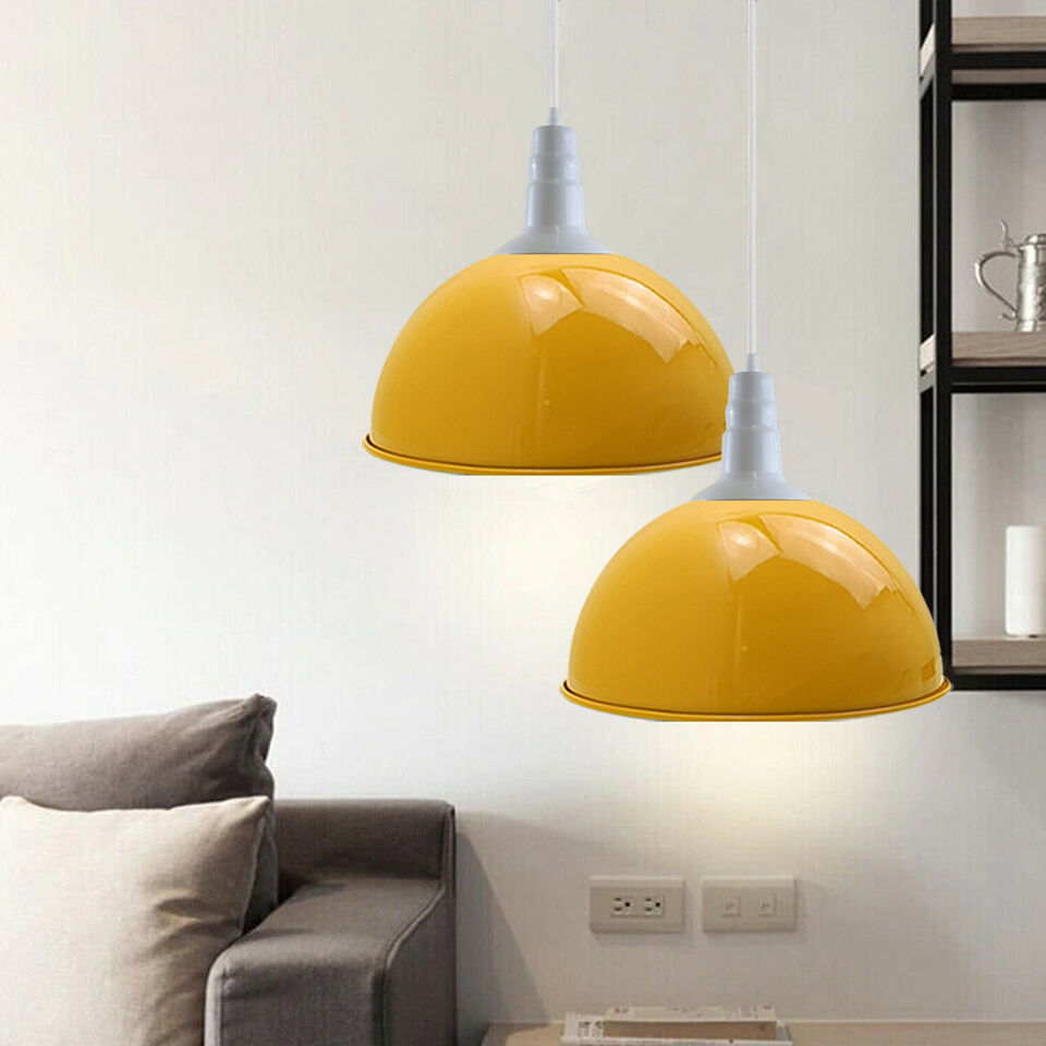 Adjustable Pendant Lights | 3 Pack | Yellow | UK ~3574