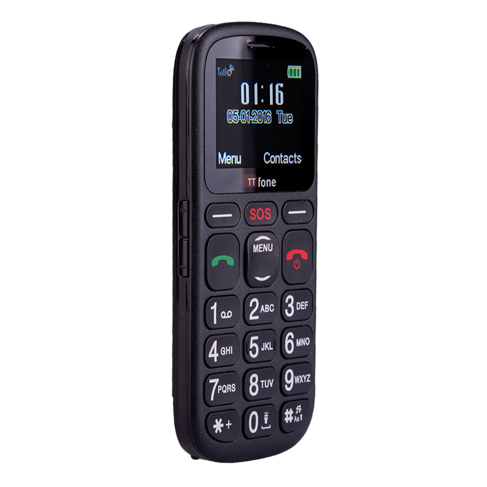 TTfone Comet TT100 Big Button Basic Senior Unlocked SOS Emergency Mobile Phone with EE Pay as you Go