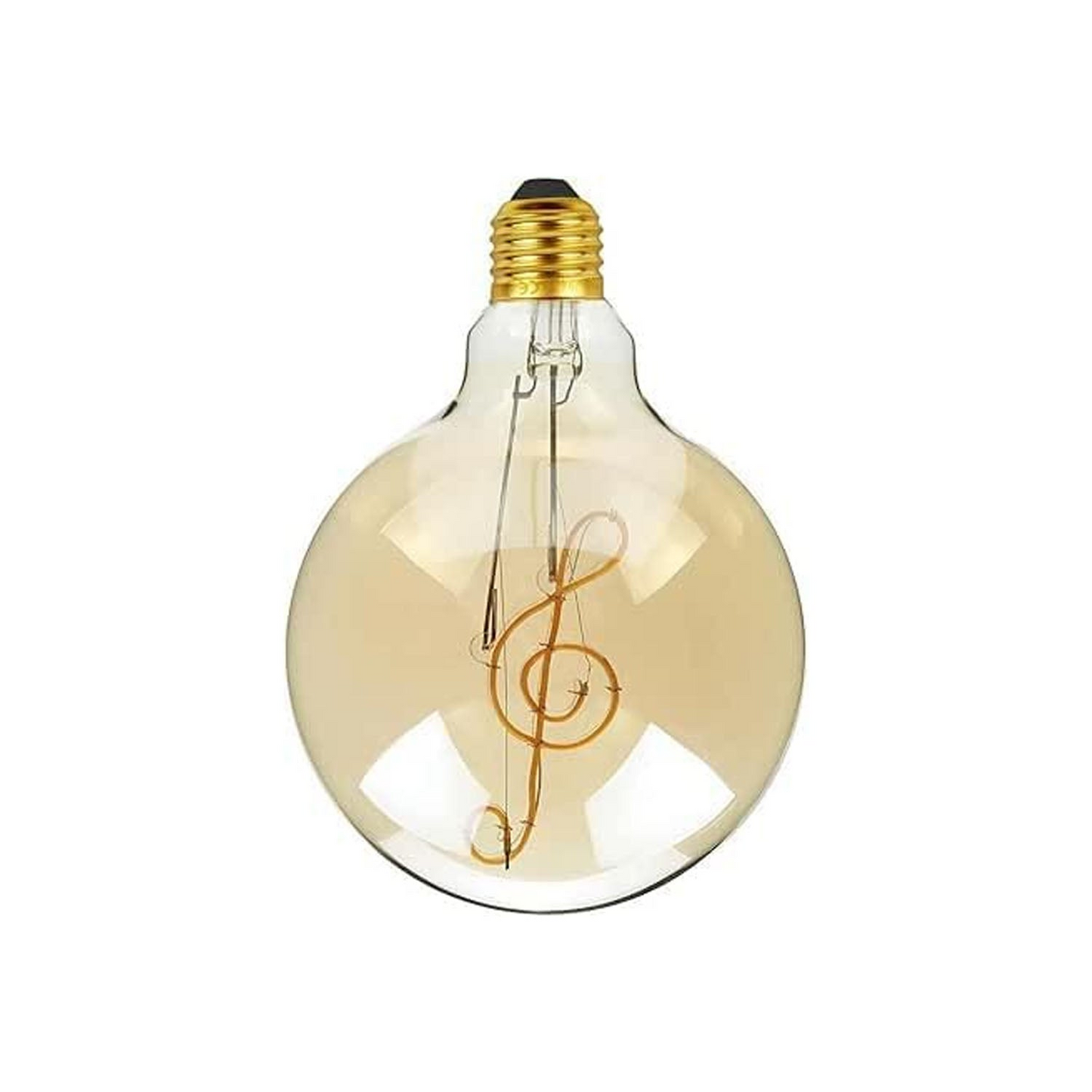 Vintage LED E27 Bulb G125 4W Music Music Filament Screw Bulb Warm White~1041