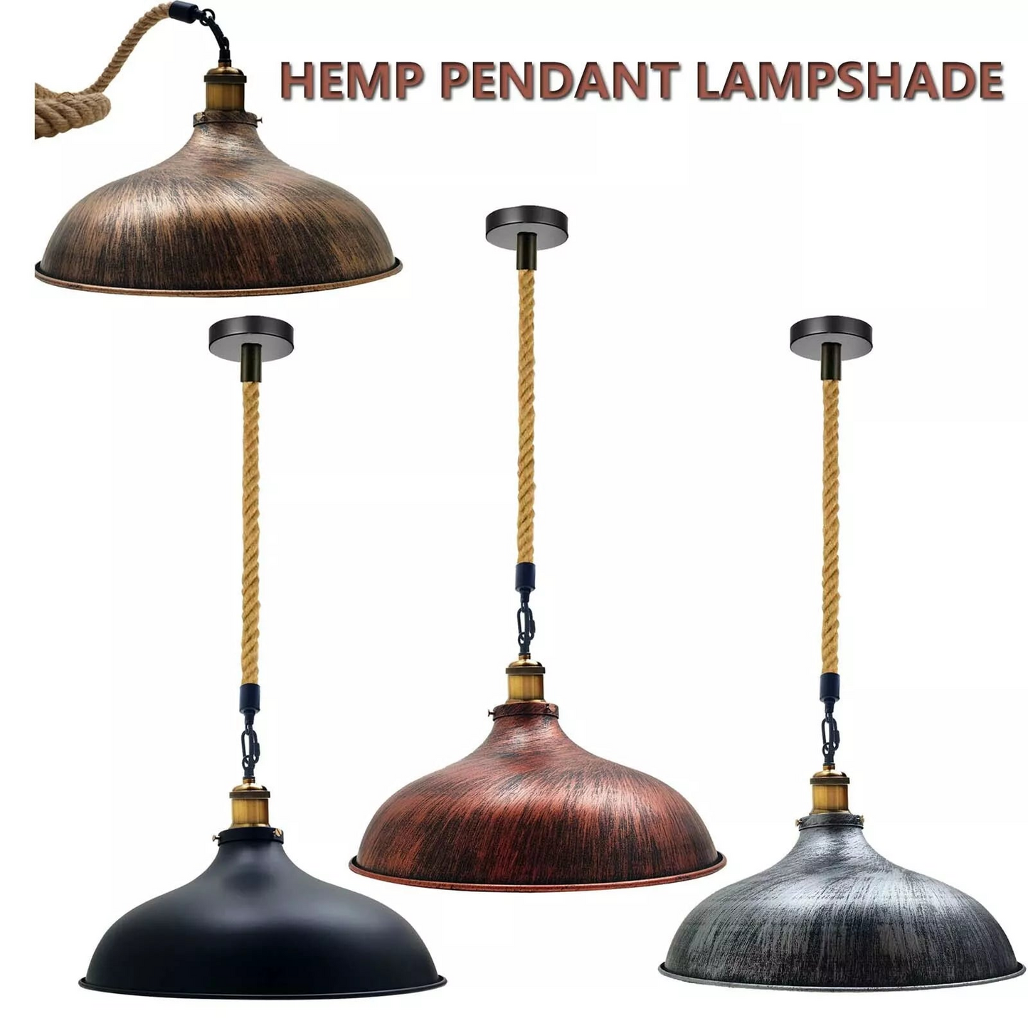 Industrial Retro Style Ceiling Light Pendant Lamp Shade ~1947