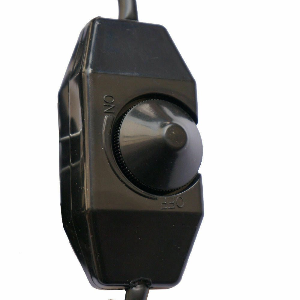 4m Fabric Cable UK Plug-in E27 Dimmer Switch Pendant Light Holder ~ 3747