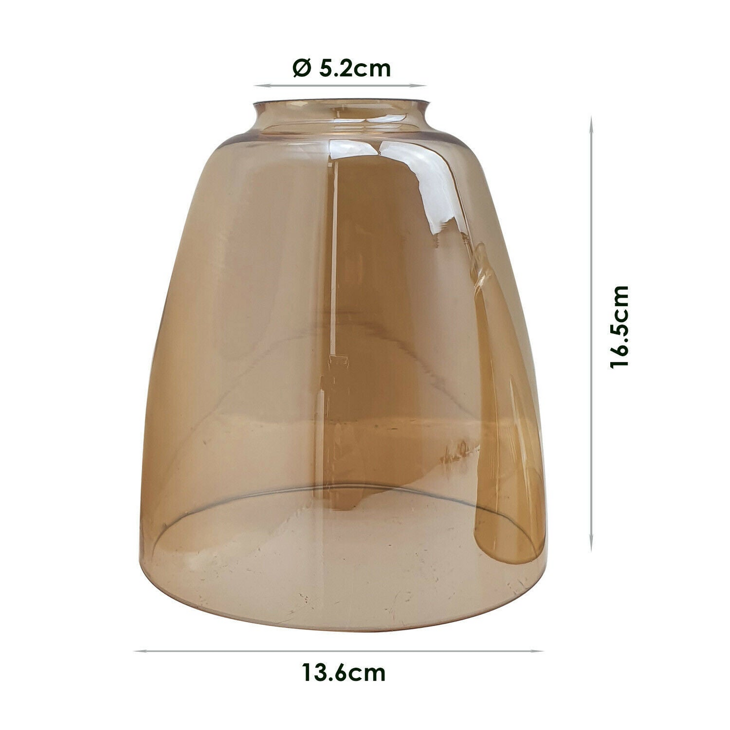 Vintage Retro Style Amber Glass Ceiling Pendant Light Lampshade~2181