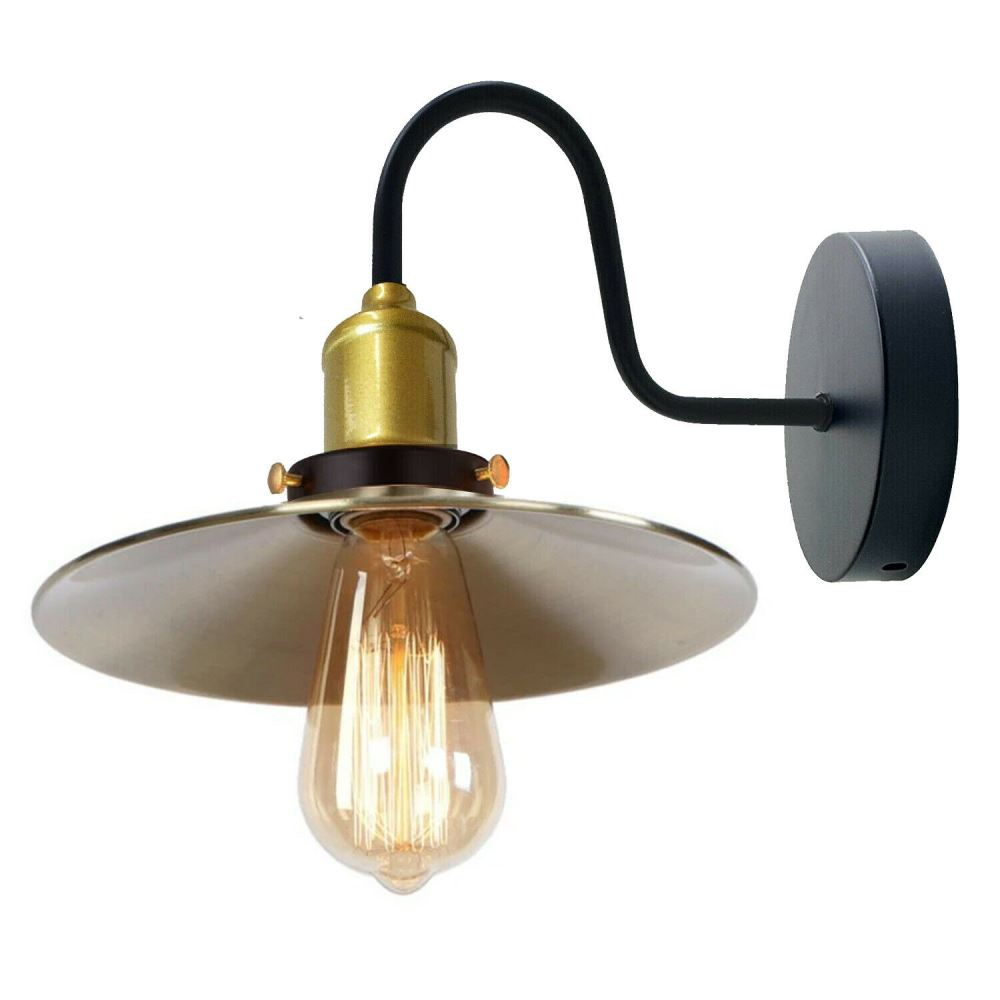 Green Brass Wall Light Lampshade Modern Industrial Wall Lamp~1576