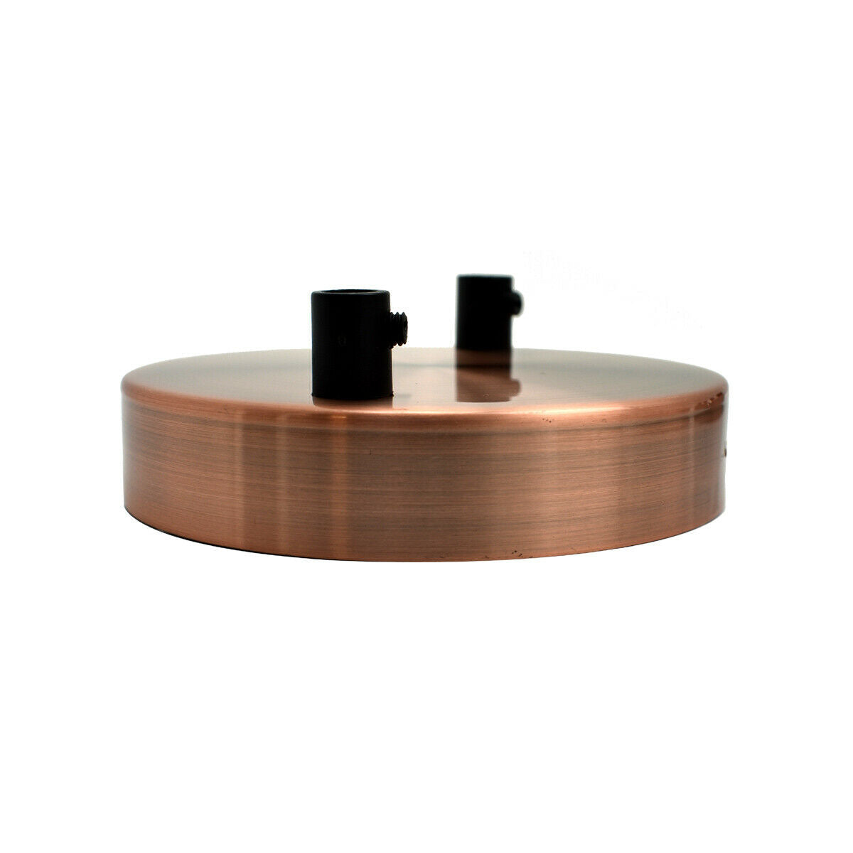 Multi Outlet 2 Hole Copper Ceiling Rose Black Drop Pendant 120x25mm~2882