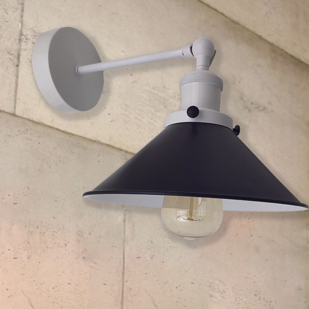 Adjustable Black Wall Sconces Lamps and White~2564