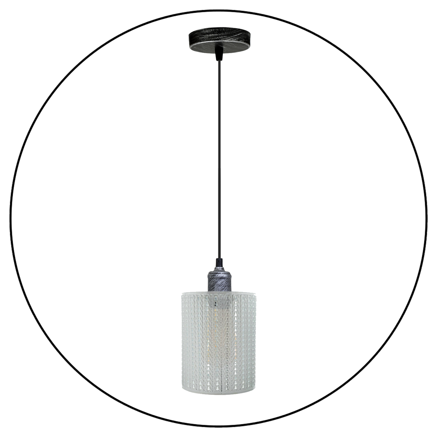 Vintage Industrial Metal Ceiling Pendant Pattern Shade Hanging Modern Retro Light~3440