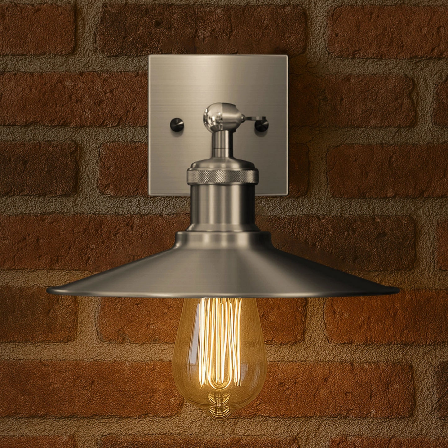 Satin Nickel Wall Light Lamp Sconces Living Room Home Decor~2592