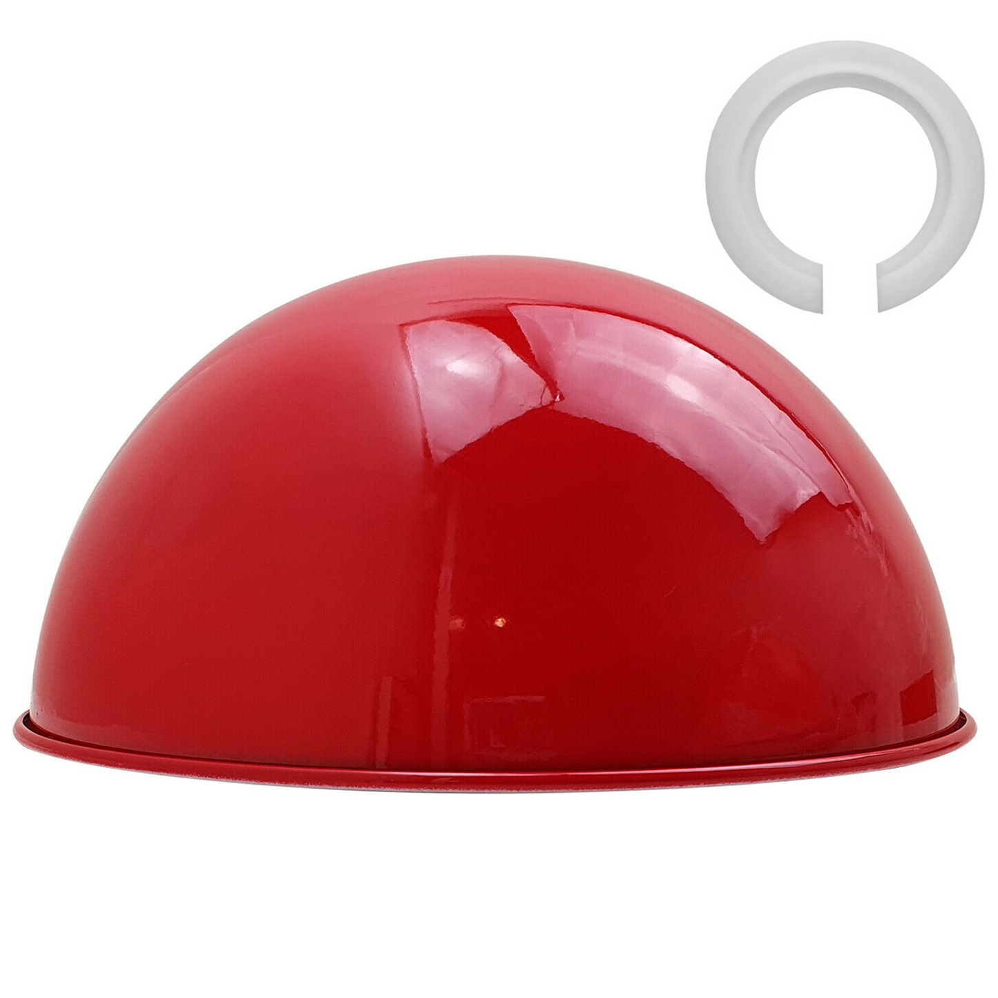 Red Modern Dome Light Shades Easy Fit Ceiling Pendant~1892