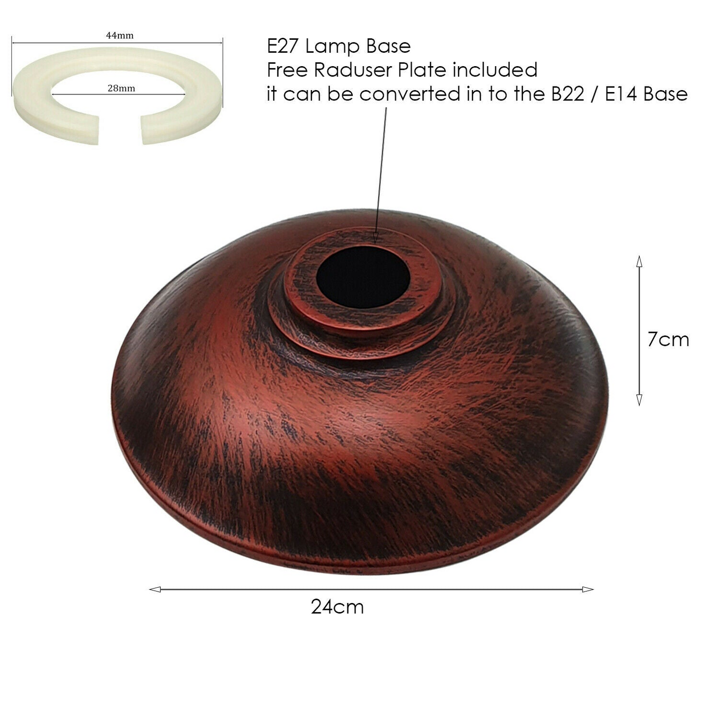 Modern Retro Pendant Ceiling Light Shade Rustic Red~1898