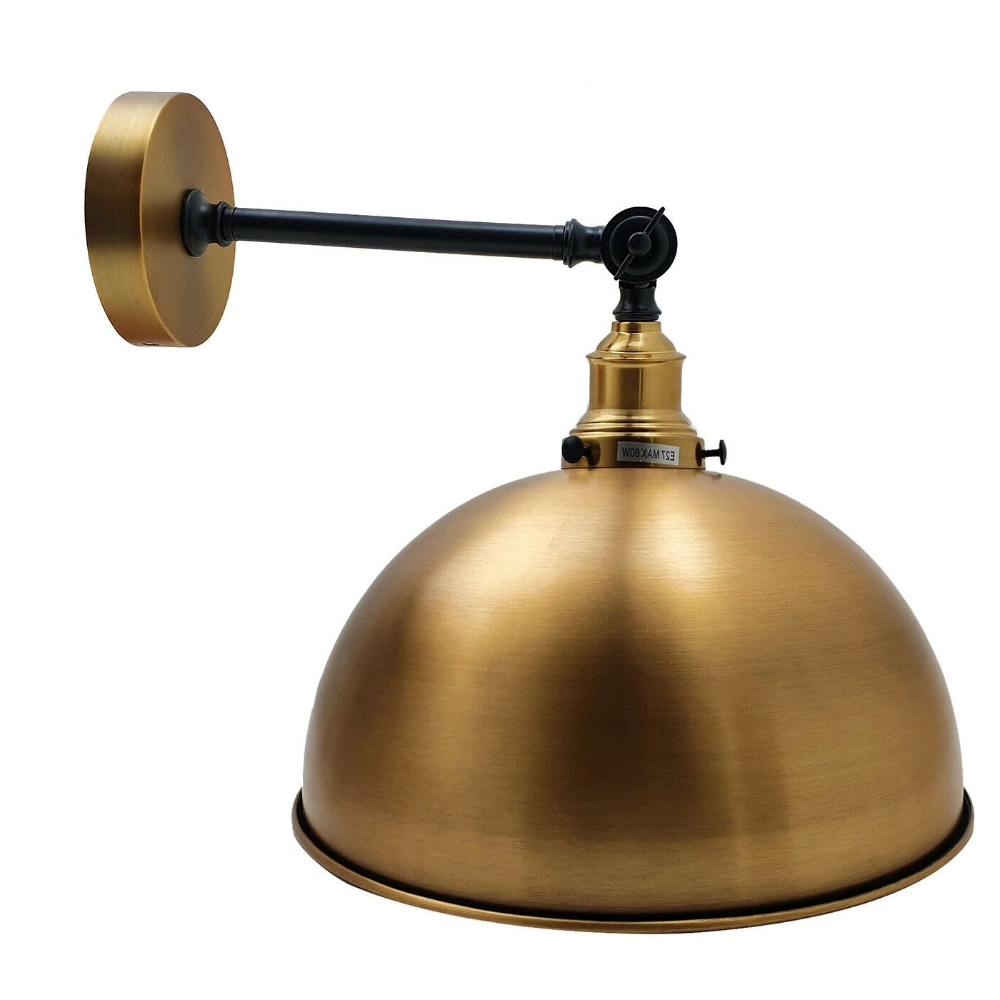 Vintage Style Adjustable Yellow Brass Wall Lights Sconce Lamp Fitting Kit~2474