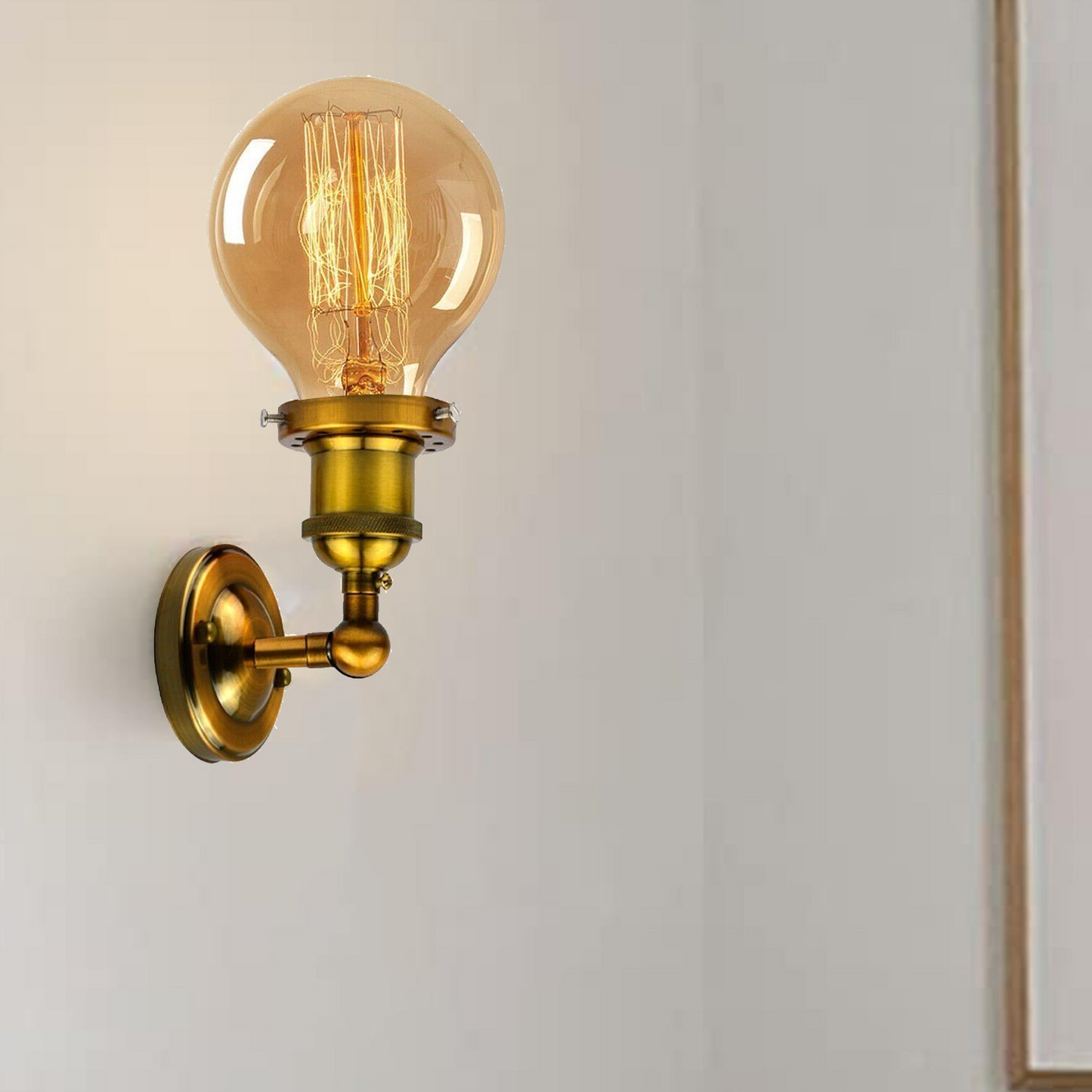 Vintage Industrial Wall Sconce | E27 Edison Lamp Holder Set~2338