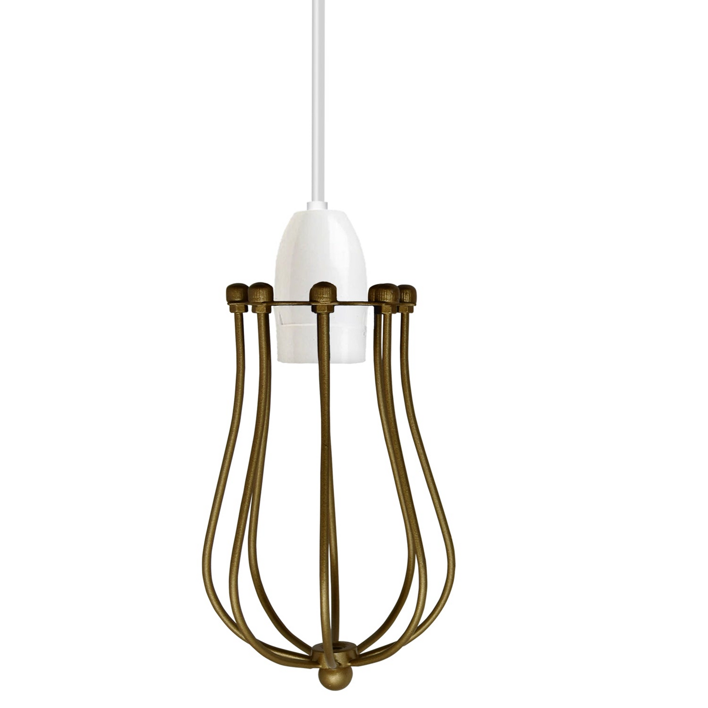 Balloon Design Metal Gold Wall Easy Fit Hanging Cage~2441