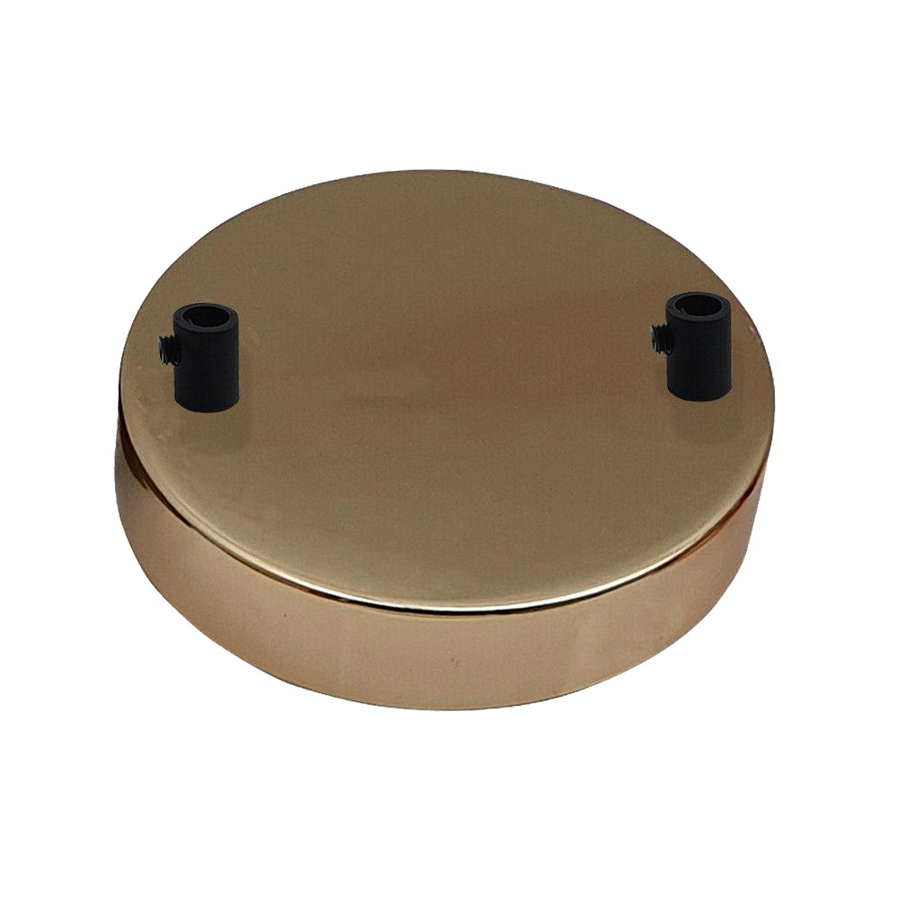 2 Outlet French Gold Metal Ceiling Rose 120x25mm~2800