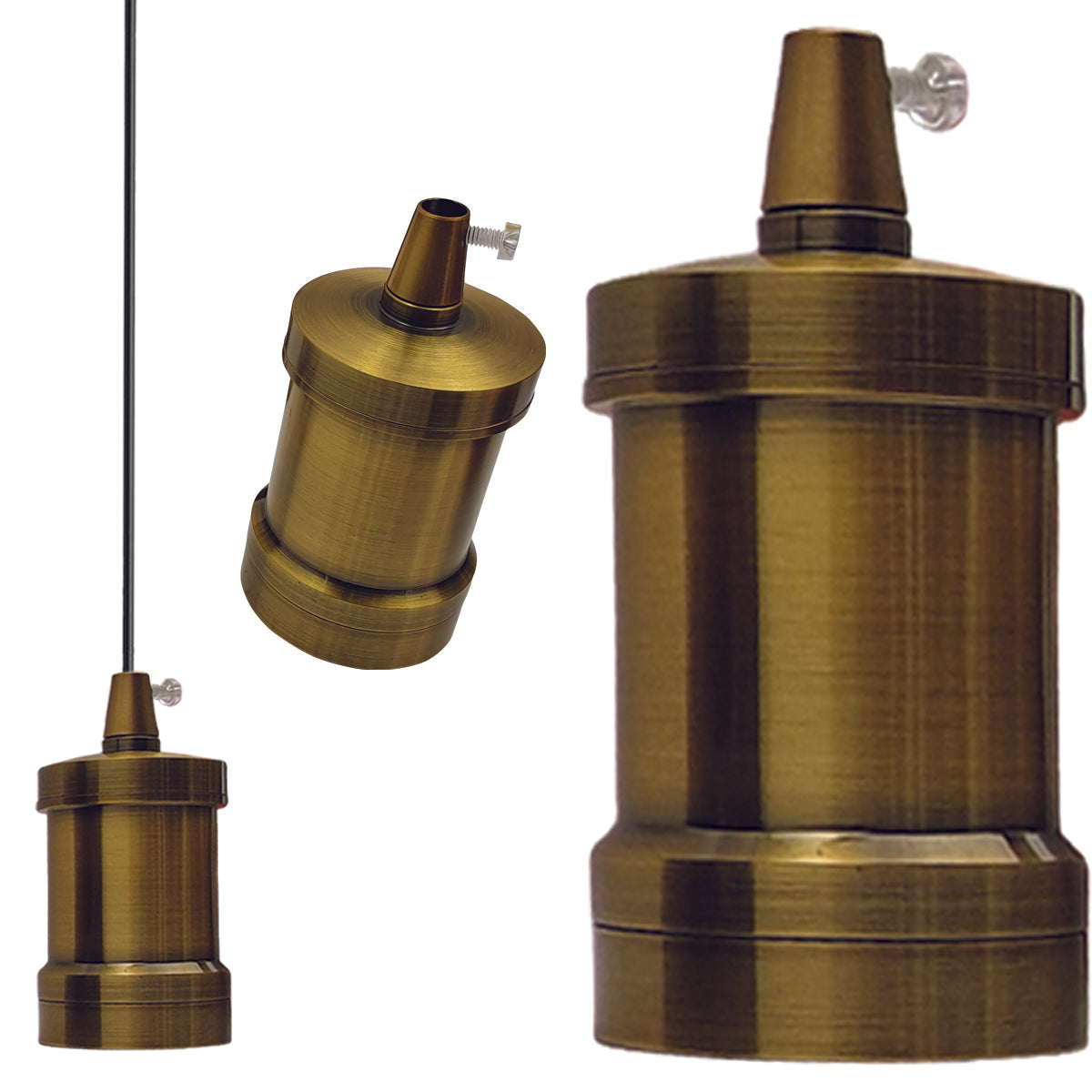 Brass E27 Bulb Holder Vintage Lighting Fixture ~2490