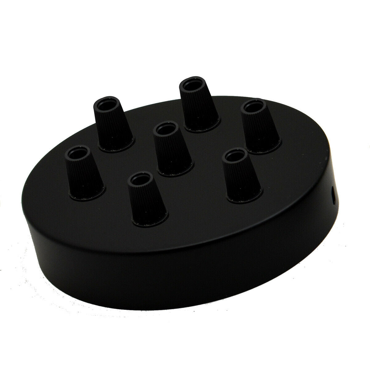 7 Outlet Black Metal Ceiling Rose 120x25mm~2777