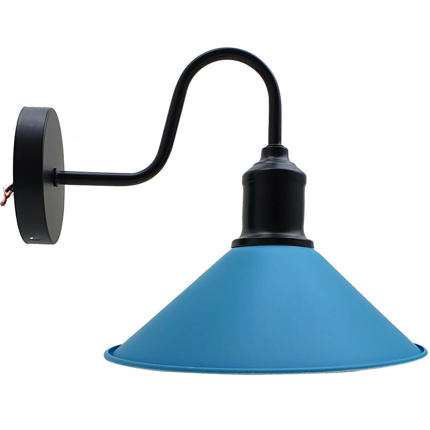 Modern Retro Industrial Blue Color Wall Mounted Lights Rustic Sconce Lamps Fixture~2483