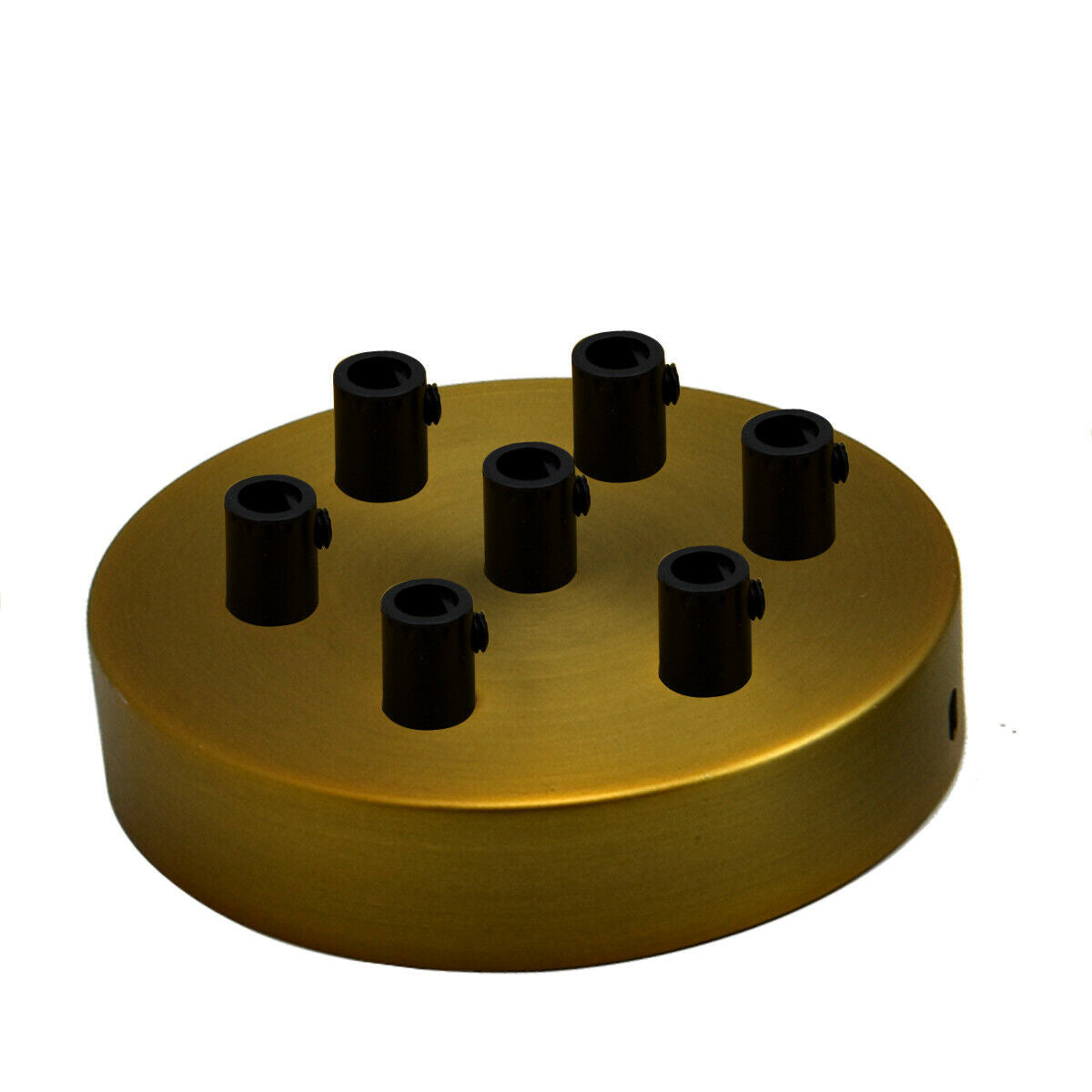 LEDSone industrial vintage 7 Outlet Yellow Brass Metal Ceiling Rose 120x25mm~2750