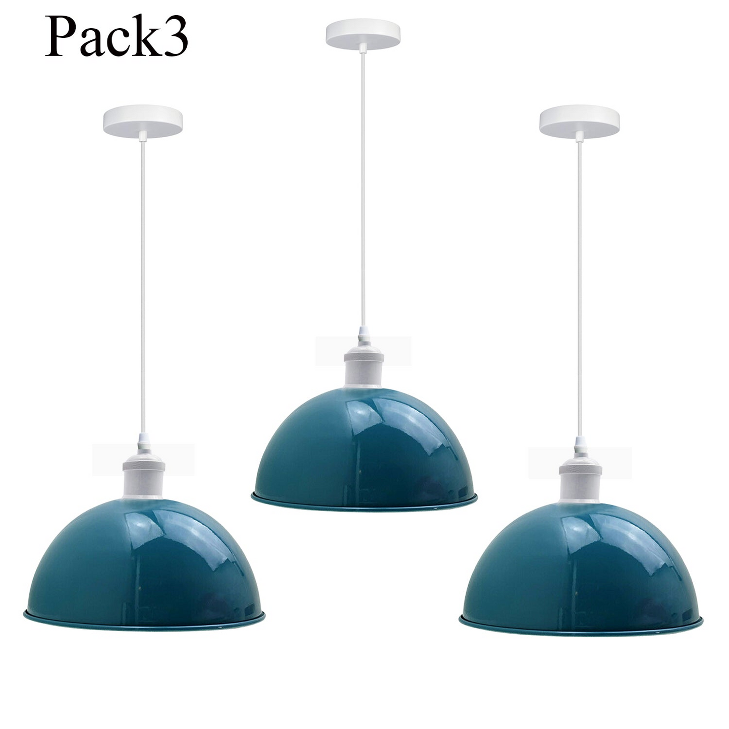 Adjustable Pendant Light 3 PCS -Metal Shade~3577