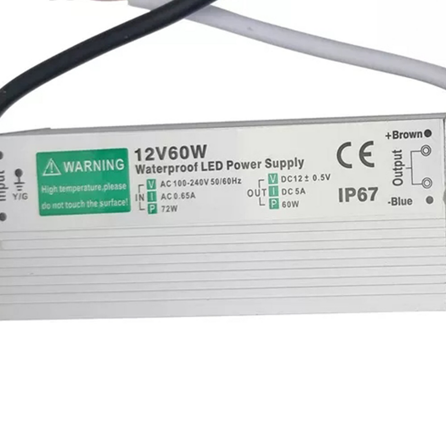 IP67 Waterproof DC 12V 60W LED Driver LED Power Supply Transformer ~3355