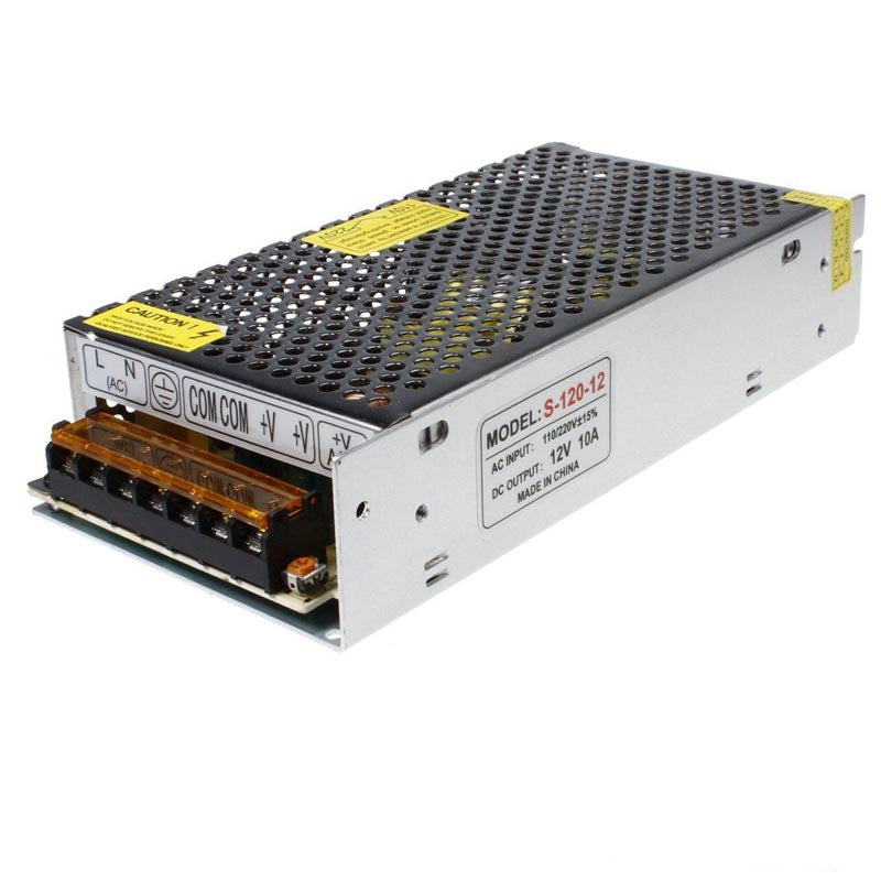 AC 100/240V to DC12V 120W Regulated Switching Power Supply Driver ~3376