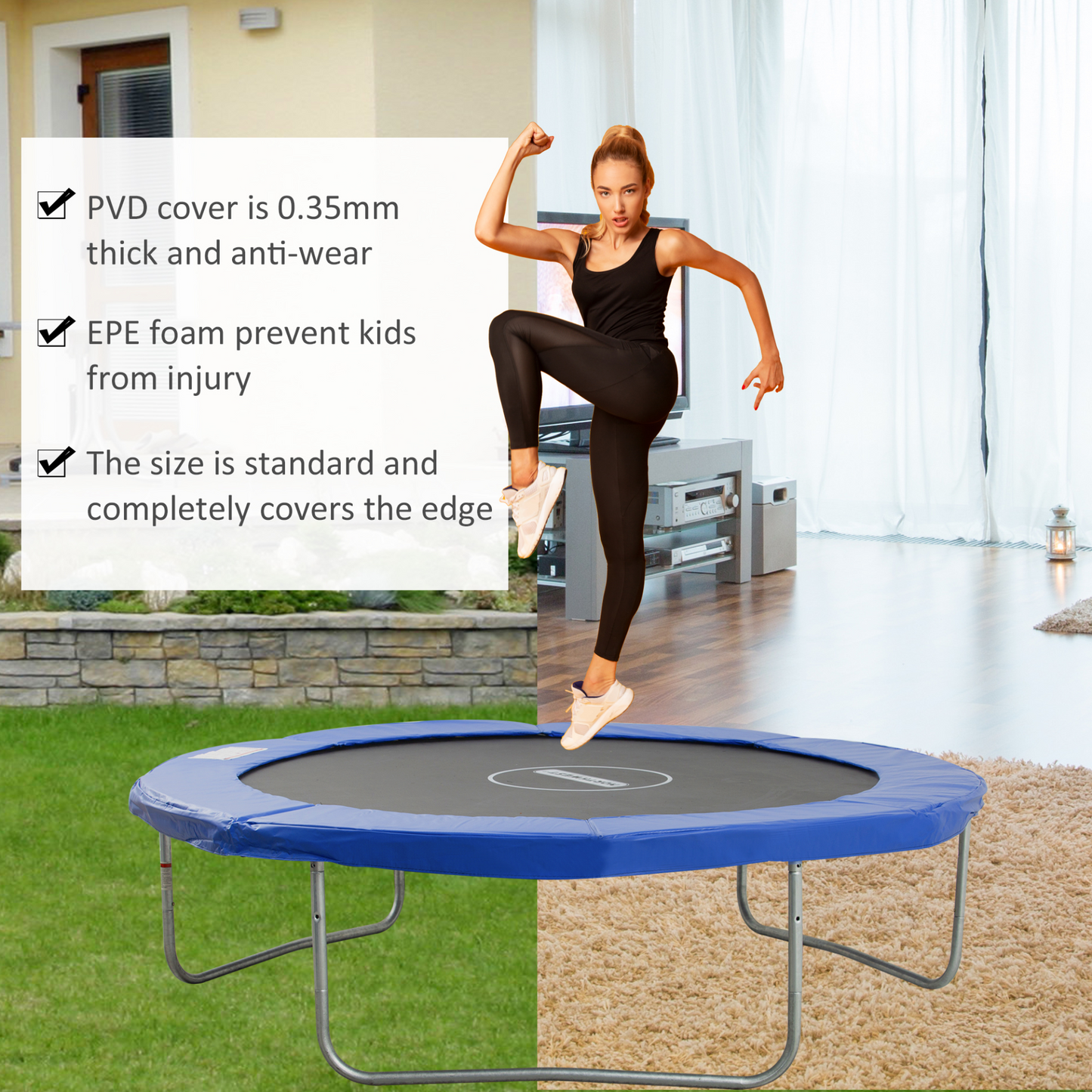 10ft Trampoline Surround Safety Foam Pad | HOMCOM