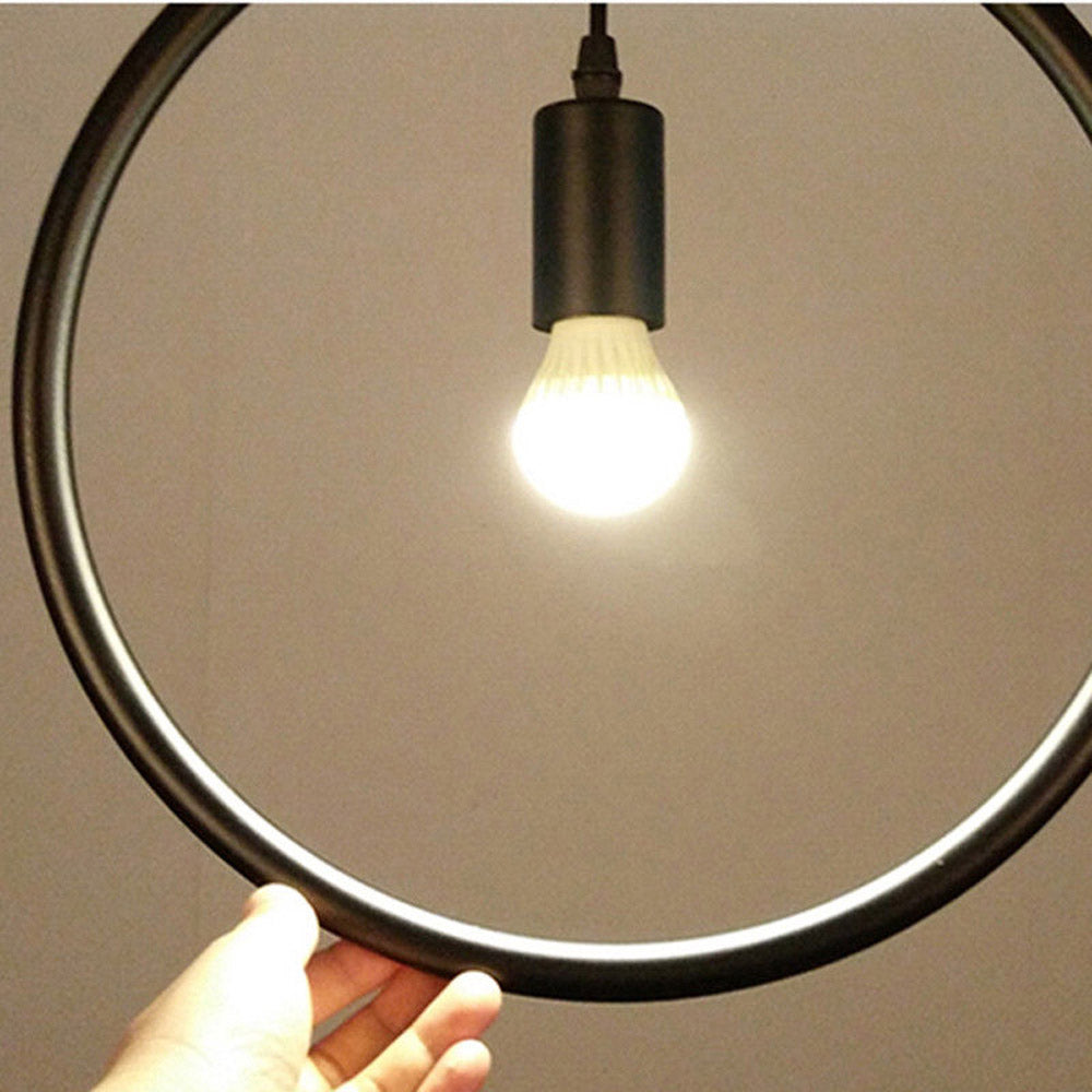 Kitchen Lights Black Metal over table~3181