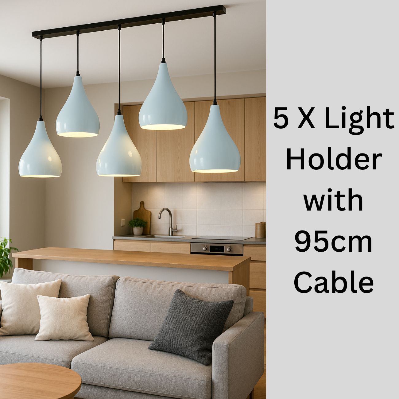5 Way Hanging Pendant Lamp ~1628