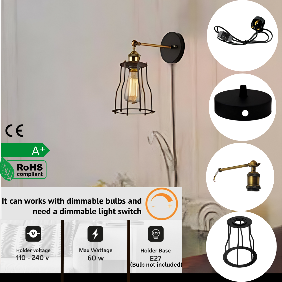 Plug in Bedside Wall Sconces With Lights & Modern Sconces~2259
