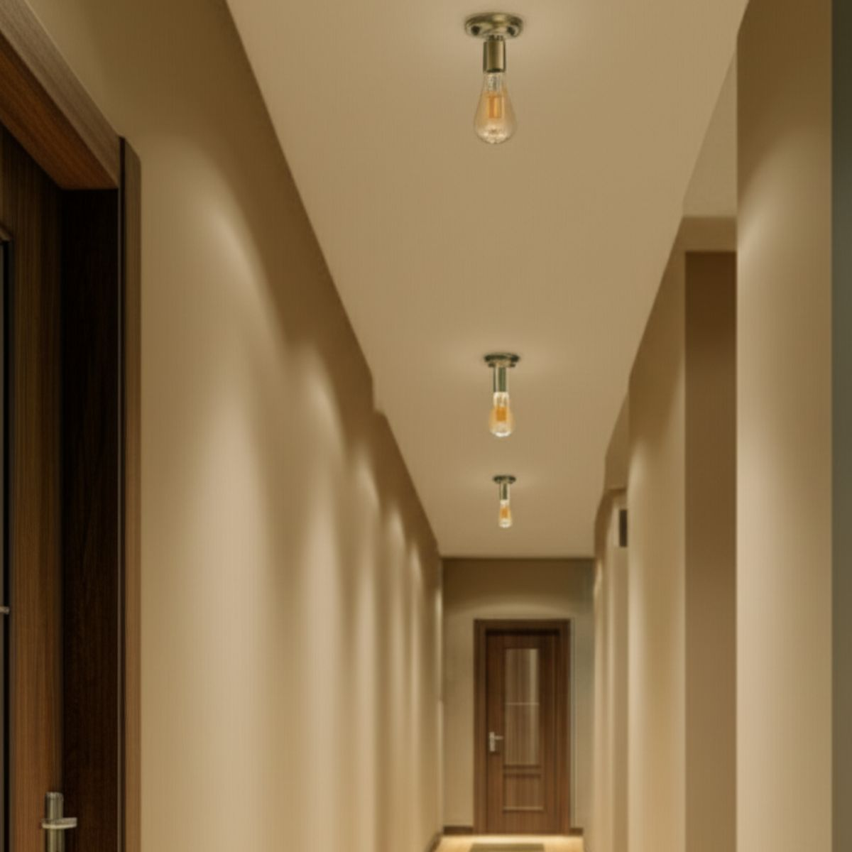 E27 Base Brass Lamp Holder For Hallway ~ 3530