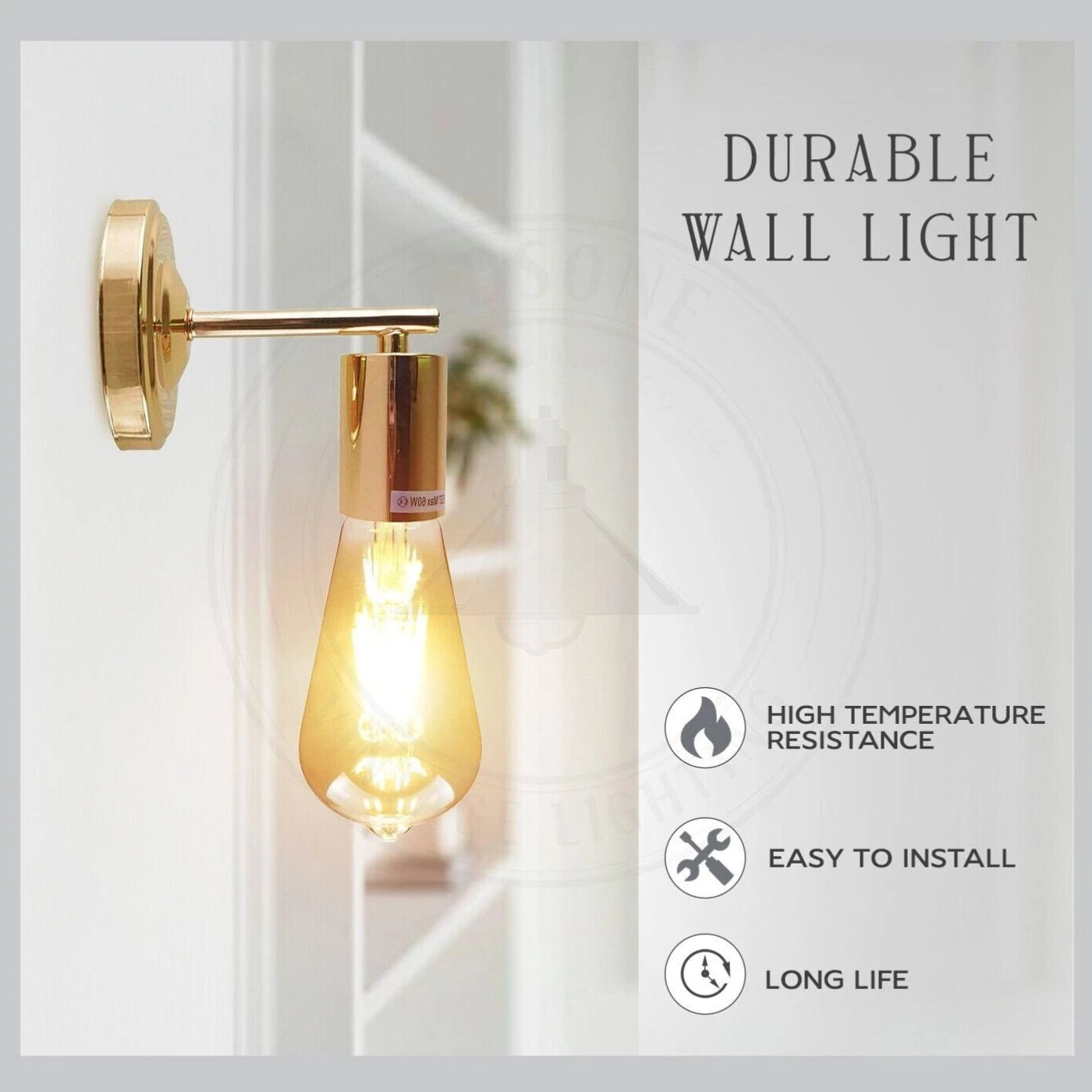 Modern Wall Lighting French Gold Industrial Metal~1691
