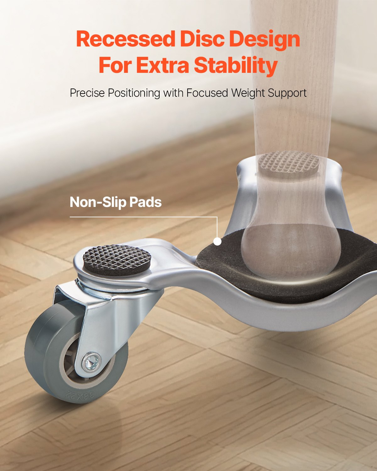 VEVOR Furniture Dolly 4 pcs Steel Tri-dolly Set Furniture Mover 440 lbs Capacity