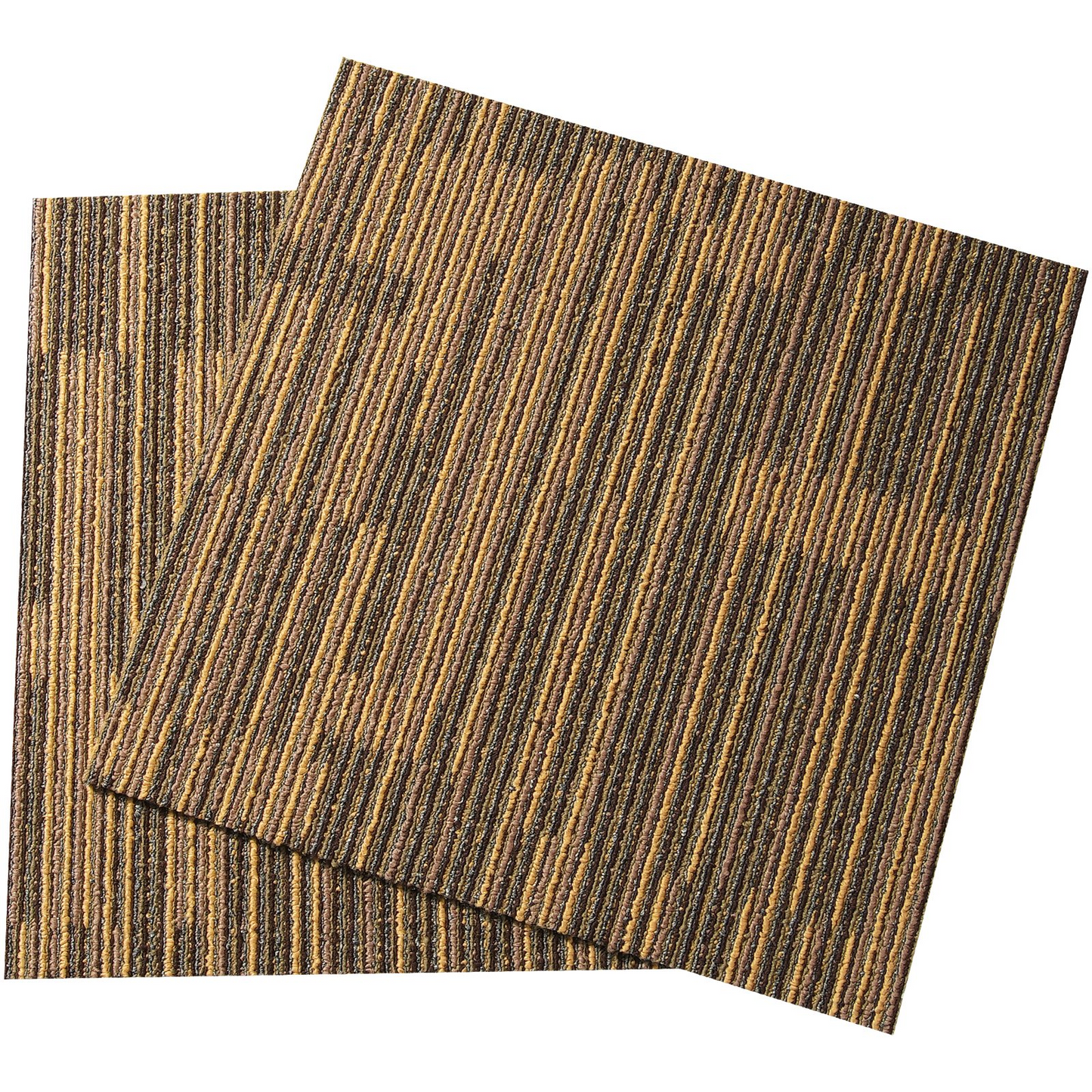 VEVOR Carpet Tiles Reusable, 20"x 20"Carpet Squares With Padding Attached, Soft Padded Carpet Tiles, Easy Install DIY for Bedroom Living Room (12Tiles, Mixed Brown)
