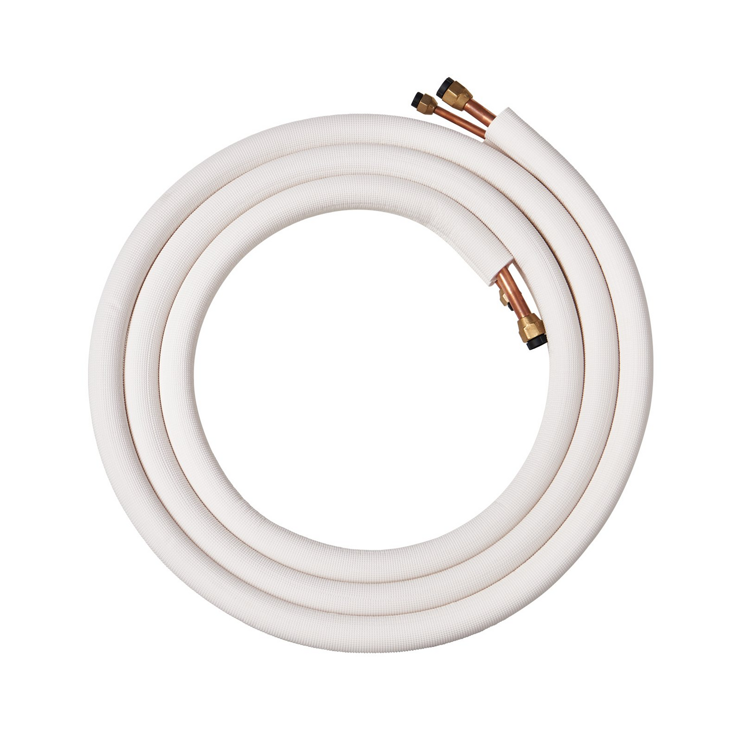VEVOR 4876.8mm Mini Split Line Set, 9.5 & 15.9mm O.D Copper Pipes Tubing and Triple-Layer Insulation, for Air Conditioning or Heating Pump Equipment & HVAC with Rich Accessories (18ft Connection Cable