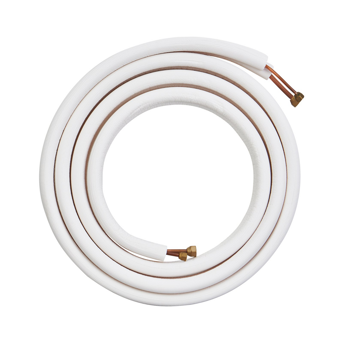 VEVOR 4876.8mm Mini Split Line Set, 6.4 & 9.5mm O.D Copper Pipes Tubing and Triple-Layer Insulation, for Air Conditioning or Heating Pump Equipment & HVAC with Rich Accessories (18ft Connection Cable)