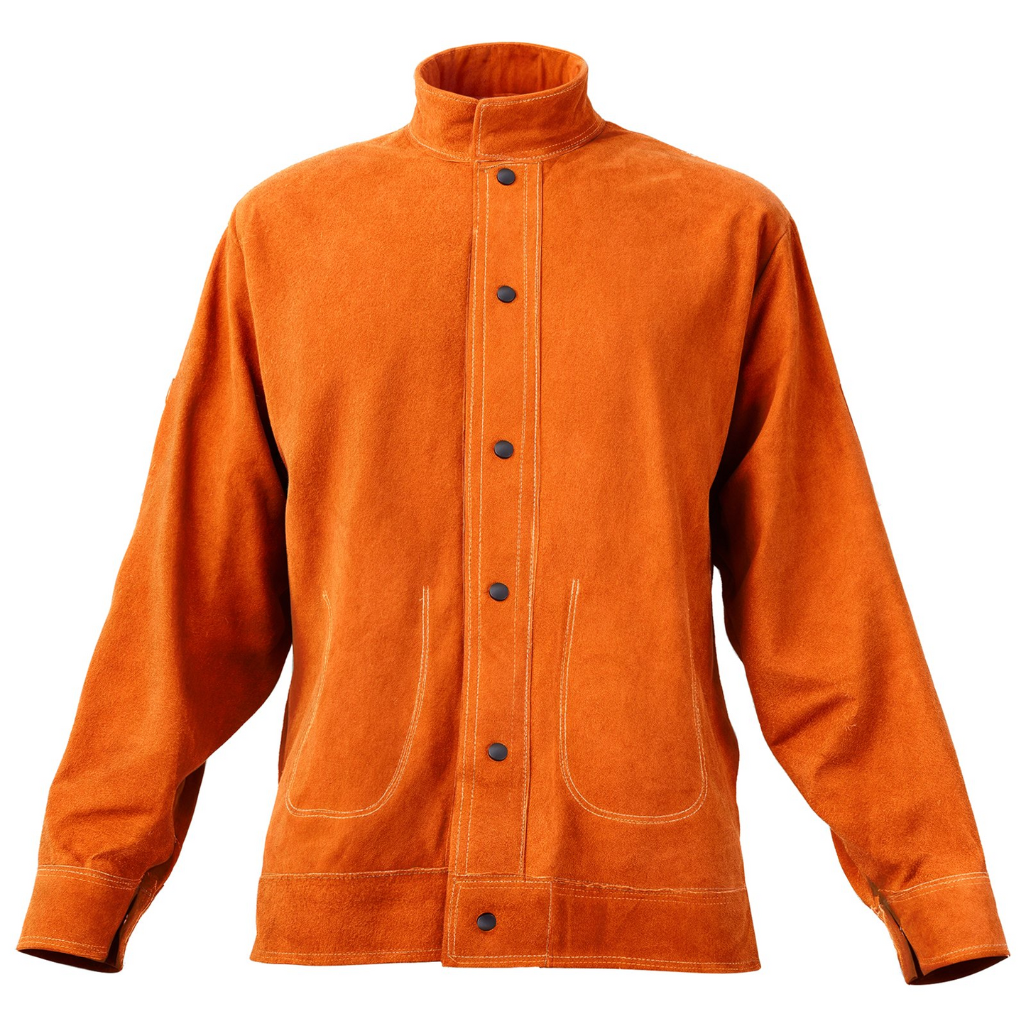VEVOR Flame-Resistant Welding Jacket Heavy Duty Leather Welding Jacket M Size