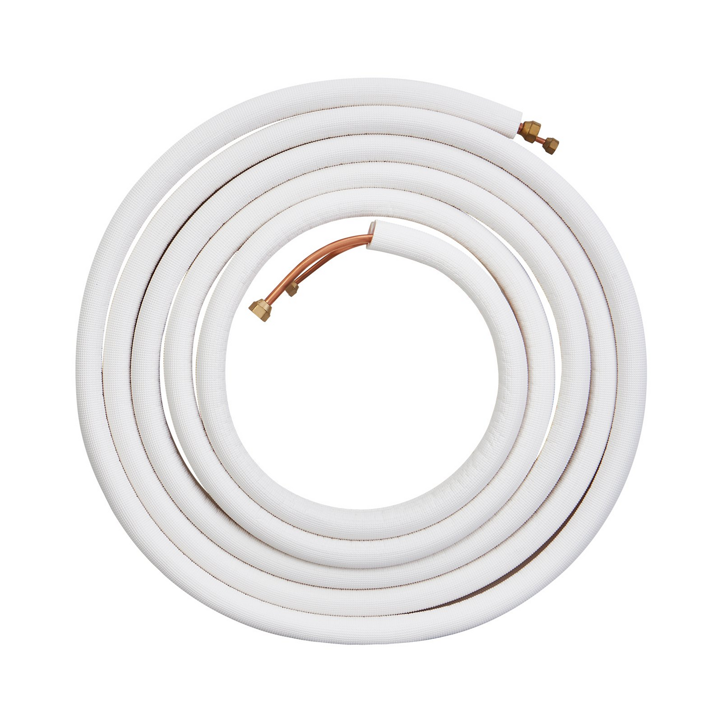 VEVOR 7620mm Mini Split Line Set, 6.4 & 9.5 O.D Copper Pipes Tubing and Triple-Layer Insulation, for Air Conditioning or Heating Pump Equipment & HVAC with Rich Accessories (27ft Connection Cable)
