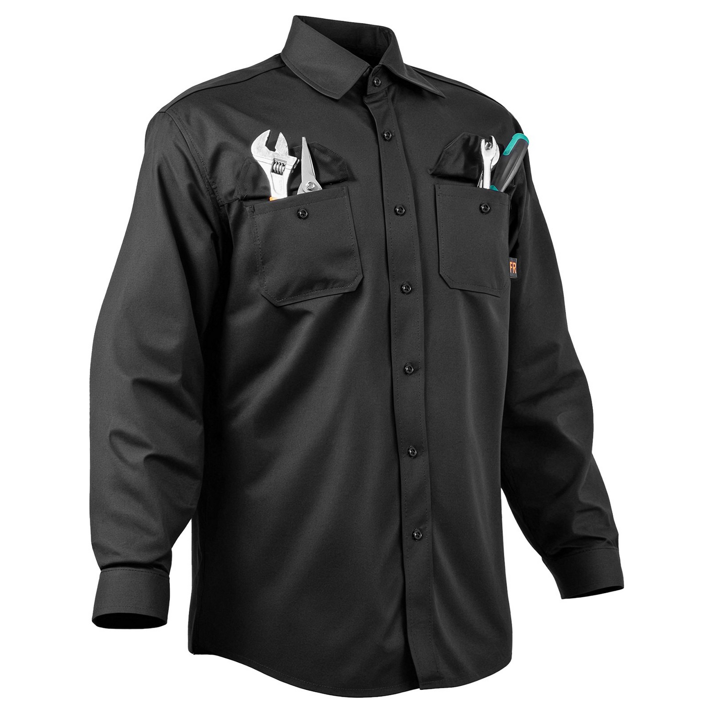 VEVOR Flame-Resistant Welding Jacket XXL Size 7oz Cotton Welding Safety Jacket