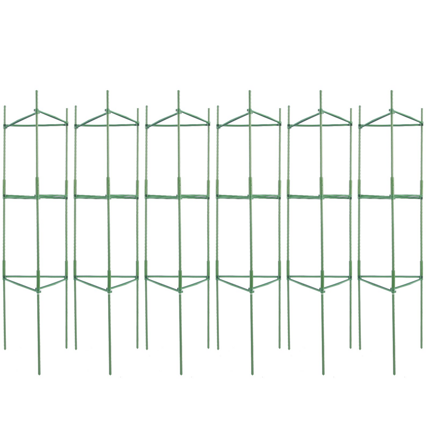 VEVOR 6 Packs Tomato Cages for Garden 48" Tomato Plant Stakes Support Cage