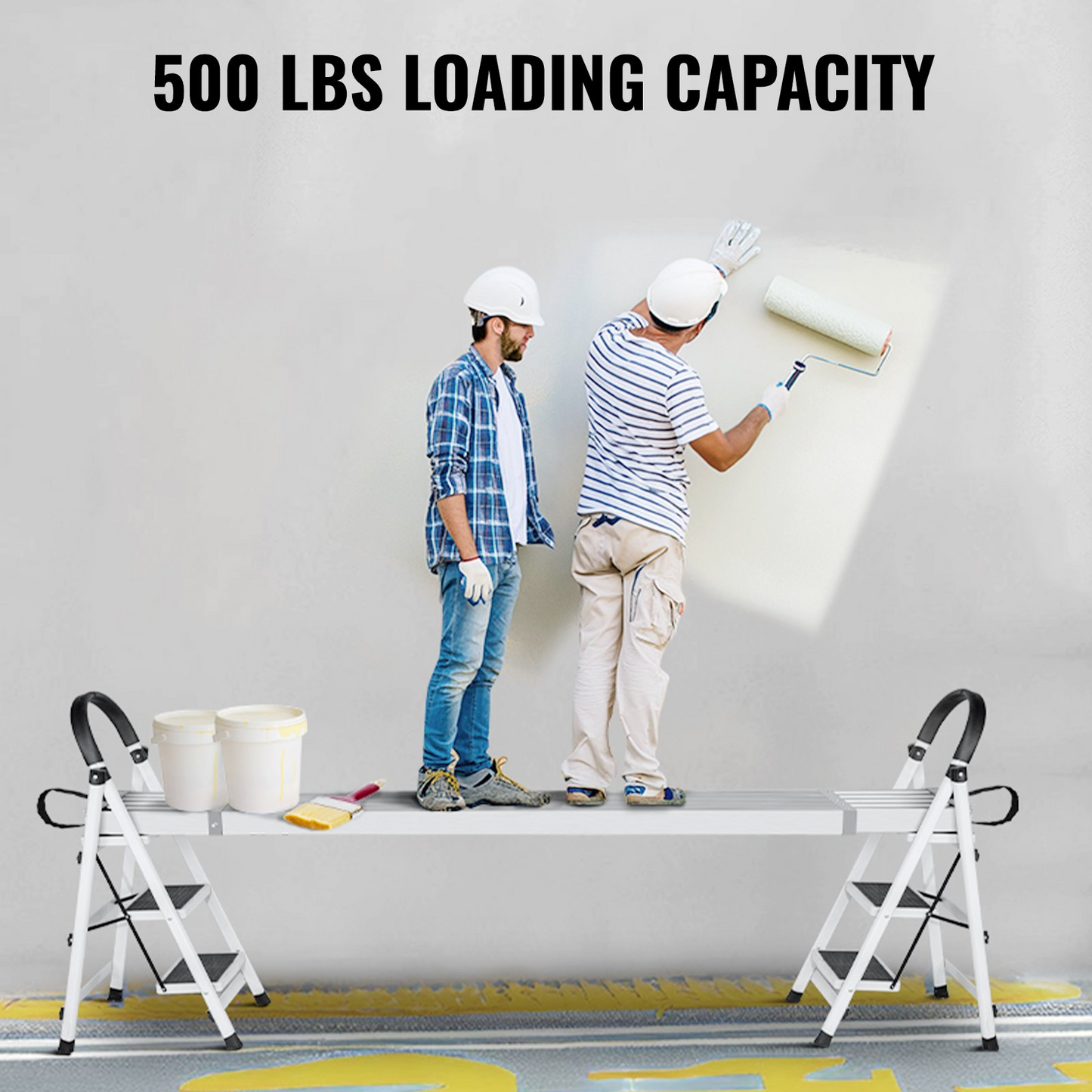 VEVOR Aluminum Work Plank Telescoping 9-15 ft/2.7-4.6 m 500 lb/226.8 kg Capacity Scaffold Plank